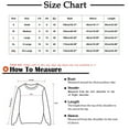 thumbnail image 3 of CEHVOM Femmes Mode Décontractée Imprimé Col Rond Ample Manches Longues Hauts Courts Blouse Chandails Sans Capuche Liquidation, 3 of 5