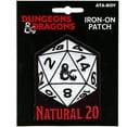 thumbnail image 2 of Dungeons & Dragons Iron-On Patch Natural 20 Ata-Boy 10885, 2 of 3