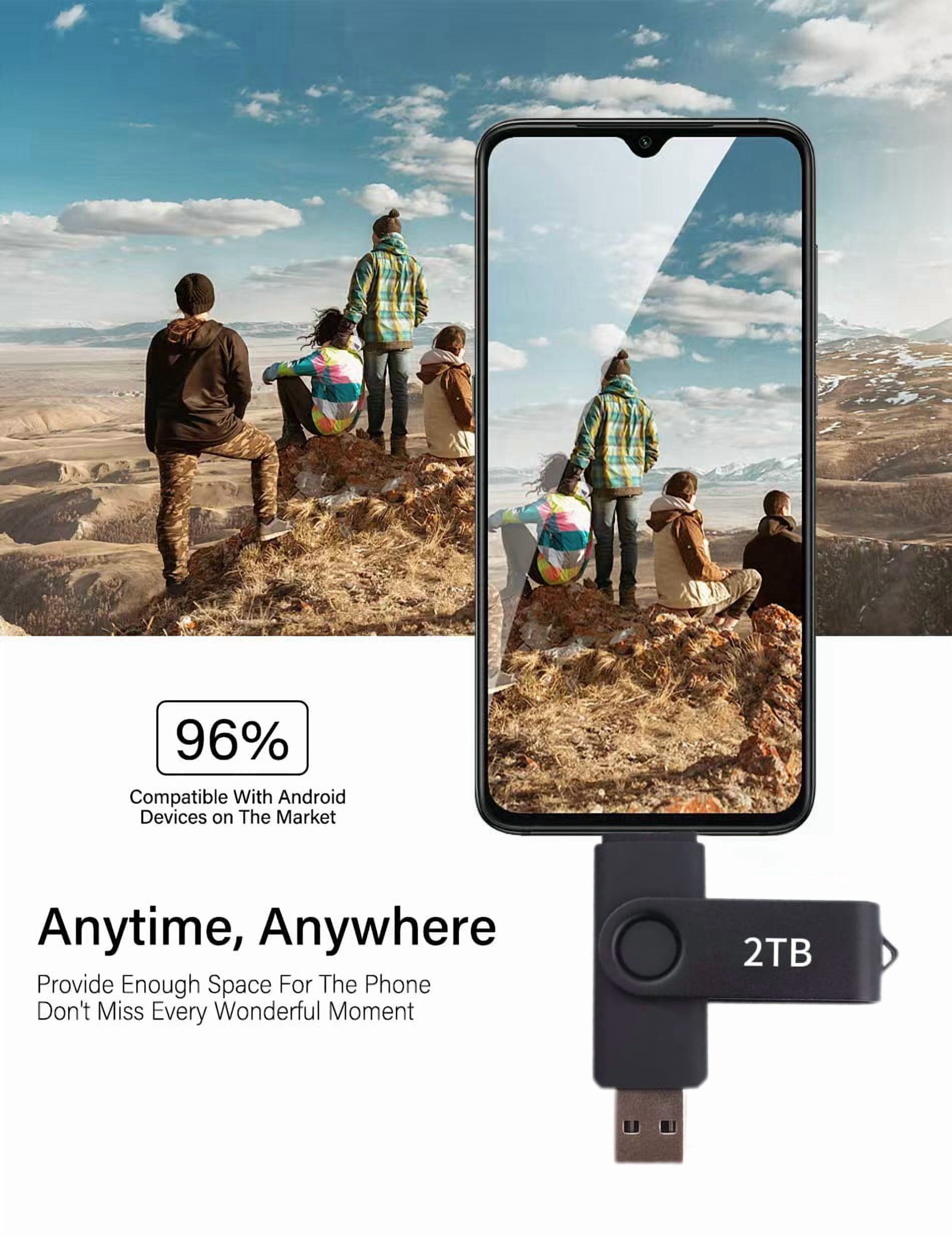 USB Flash Drive 2TB(1864GB) Dual USB Type-C Thumb Drive, Compatible with Phone, Laptop, Tablet-MAOLAI