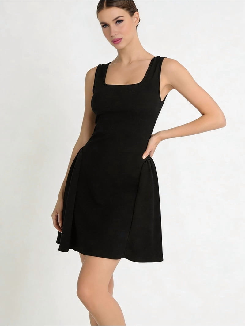 square neck bodycon mini dress black Jaimenalin Women'S Sleeveless for Party Club Tank Short Dresses XL 90s Look Inspo | Do Not Bleach Search: black maxi dress Size:EU 41