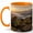 Orange, variant on Alpine Tree Planting Coffee Mug, Mountain Reforestation Nature Design, 11 oz Ceramic Cup