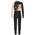 thumbnail image 4 of LiiYii Ice Skating Training Bodysuit for Girls Gymnastic Jumpsuit Metallic Patchwork Figure Ice Gold 10, 4 of 7
