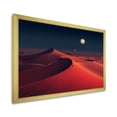 thumbnail image 2 of Designart "Sunrise Splendor Black and Red Desert Vista V" Landscapes Framed Wall Art Decor - Global Red Desert Entryway Framed Wall Art, 2 of 6
