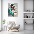 thumbnail image 3 of ZHONGYUTONG Jesus and Virgin Mary Canvas Wall Art Holy Family Picture Christian Painting Catholic Poster for Churches Decor Framed (16.00" x 24.00"), 3 of 5