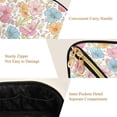 thumbnail image 5 of FORMRS Makeup Bag Travel Cosmetic Organizer for Women Fold Flat Zipper Pouch with Handle, Cute Pastel Flowers Pattern, 5 of 8