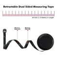 thumbnail image 1 of Round Tape Measure All Black Mini Telescopic Tape 150 Cm Measuring Tooldigital Ruler Tape Measure Caliper Laser Measure Measuring Gauge Precision Tool Metric and Imperial, 1 of 2