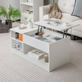 thumbnail image 3 of Costway Lift-Top Coffee Table Modern Cocktail Table with Lift Tabletop for Home Office, 3 of 10
