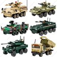 thumbnail image 1 of Bóxer militar moderno XM808 para niños, juguete de bloques de construcción, vehículo de armadura, mana M2, BTR-4, coche de combate de infantería, 2024, 1 of 4