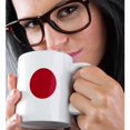 thumbnail image 2 of 3drose, Flag of Japan Square - Japanese Red Sun Disc Dot Circle on White - Nisshoki Hinomaru - World Country, 11oz Magic Transforming Mug, 2 of 7
