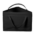 thumbnail image 3 of Cinvoph Triangle Hanger Storage Bag Fabric Storage Basket with Handles for Closet Hanger and Household Sundries Organization 18"x14" Black, 3 of 7