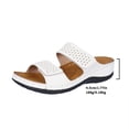 thumbnail image 6 of Orthopedic Sandals for Women Arch Support Slip on Slides Breathable Hollow out Slippers Comfortable Infoor Outdoor Walking Shoes White Size 7.5, 6 of 8