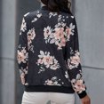 thumbnail image 5 of Sudadera de manga larga con estampado de cremallera y cuello redondo para mujer, chaqueta, blusa, abrigo Fridja  FKASFK1673, 5 of 5