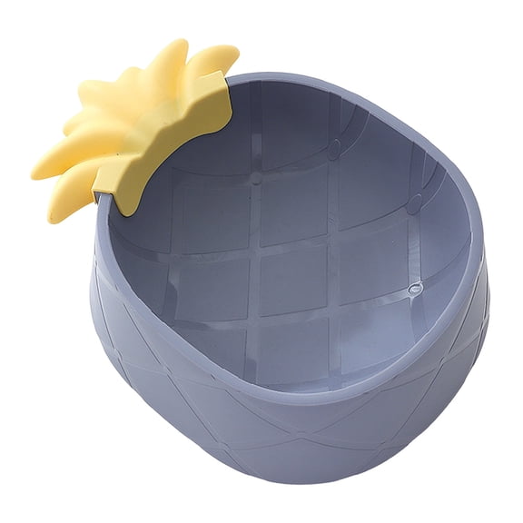 Cartoon Pineapple Strawberry Pet Bowl Style Spill Proof Cat and Dog Feeding Dish with Large Capacity