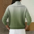 thumbnail image 4 of Dwralegc Elegant Holiday Sweaters for Women Fashion Multicolor Jumper Knit Blouses Cowl Neck Clothes Long Sleeve Trendy Fall Winter Sweater Army Green L, 4 of 5