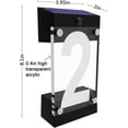 thumbnail image 6 of SATTULKE Acrylic Solar Address Sign,Seven Colors LED Illuminated Solar House Number Wall Mount for Exterior, Waterproof RGB Color Changing Remote,for Home Yard Garden(Number 2), 6 of 6