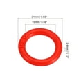 thumbnail image 2 of Unique Bargains 0.8' OD 0.6' ID Loose Leaf Rings Binder Ring Plastic for Book DIY Scrapbook Notebook, Red 100 Pack, 2 of 5