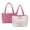 Cute Elephant, variant on Cactus Mexico Print Reversible Quilted Tote Bag – Women's 2-in-1 Shoulder Handbag, Large Capacity Travel Tote with Multiple Pockets for Laptop, Water Bottle, Pink