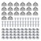 thumbnail image 1 of Juego de conectores de aluminio SHUYMXG 20 piezas de esquina Soporte 40 piezas de Tuercas con ranura en T 10 mm 40 piezas M5 x 10 mm, 1 of 5
