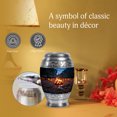 thumbnail image 5 of MUKTIVE Campfire Cremation Urns for Ashes - Decorative Adults Urn for Human Ashes - Blue Large Urns for Burial Female - 10 Inch Urn for Mother, 5 of 7