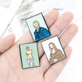 thumbnail image 3 of broche De Dessin Anim 5 Pices Insigne En Mail Fait La Main Broche Van Gogh Mona Lisa Broche De Revers De Nouveaut, Accessoire D'insigne De Chemis, 3 of 5