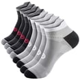 thumbnail image 1 of Low Cut Compression Socks for Men and Women (4 Pairs), No Show Ankle Compression Running Socks with Arch Support for Plantar Fasciitis, Cyling, Athletic, Flight, Travel, Nurses, 1 of 7