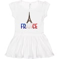 thumbnail image 3 of Inktastic France Eiffel Tower Flag in Text Girls Baby Dress, 3 of 5