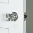 thumbnail image 6 of Viaggio Clomhmqdc_Prv_234 Circolo Hammered Solid Brass Privacy Door Knob Set - Chrome, 6 of 7