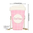 thumbnail image 2 of Jiibva Women's Phone Bags Purses, Personality Coffee Cup Shape Crossbody Bag, Pu Leather Chain Shoulder Bag Handbag Ladies Satchel Bags for Travel, Work, 2 of 7