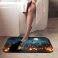 thumbnail image 4 of 1pc Halloween Night with Black Absorbent Non-Slip Bathroom Thickened Flannel Rug Decor,Soft,Quick Drying,Suitable For Indoor/outdoor Use,Bathrooms,Bedrooms,Kitchens,Terrace,Laundry Rooms,16"x24", 4 of 9