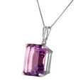 thumbnail image 2 of Galaxy Gold 14K Solid Gold 6.5 Carat Natural Amethyst Pendant Necklace for Women - White Gold Fine Jewelry, 2 of 3