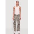 thumbnail image 2 of Women's Acid Wash Straight Leg Utility Jeans, 2 of 5