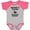 Baseball Heather and Hot Pink, variant on Inktastic Mommy Hunting Buddy Archery Boys or Girls Baby Bodysuit