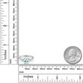 thumbnail image 6 of Gem Stone King 925 Silver and 10K Yellow Gold Sky Blue Topaz and White Moissanite Engagement Ring for Women | 2.80 Cttw | Oval 9X7MM | Gemstone November Birthstone | Size 7, 6 of 7