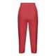 thumbnail image 4 of Pantalones Umfun para mujer, informales, con cintura elástica, para playa, suaves, deportivos, con control de abdomen, para correr, ciclismo, yoga, entrenamiento, color rojo, XL, 4 of 5