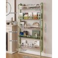 thumbnail image 2 of Narrow Metal Storage Shelf Behind Door Organizer Bookshelf Bookcase Book Rack Bathroom Shelving Unit Multifunctional ( xxcm), 2 of 7