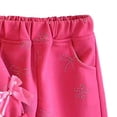 thumbnail image 5 of asjyhkr Toddler Girls Clothes Casual Sets Bow Rhinestone Crewneck Sweatshirts Wide Leg Pants Cute Vacation Sets 2 Piece(5-6 Years), 5 of 5