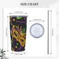 thumbnail image 5 of Kll Mardi Gras Surface Stainless Steel Vacuum Insulated Coffee Cup 20 Oz Insulated Travel Mug Water Cup With Leak-Proof Straw Lid & Flip Lid,1 Metal Straws,1 Cleaning Brush, 5 of 8