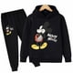 thumbnail image 2 of Boys Girls Clothing Mickey Mouse Cartoon Set Fashion Long Sleeve Sweatshirt+Long Pants Toddler Girl Outfit Kids Clothes 2pcs Set11T Gao Jinjia LED, 2 of 2