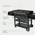 thumbnail image 4 of Charbroil® 36" Performance Series™ Deluxe Propane Gas Griddle with Cart 4 Burner Flat Top Grill, Black, 4 of 8