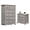 Tall 6 drawer dresser + 1 pc nightstand, variant on LGHM 2 Piece Modern Farmhouse Bedroom Furniture Set, Large 8 Drawer Dresser and Nightstand with 2 Drawers & Charging Station, Gray Wash
