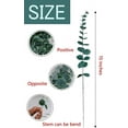 thumbnail image 5 of 24pcs Eucalyptus Stems Decor Artificial Eucalyptus Leaves Faux Greenery Branches,Eucalyptus Stems Bulk for Wedding Centerpiece Flower Floral Arrangement Farmhouse Home Decoration(Grey Green), 5 of 8