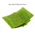 thumbnail image 3 of Kearding Planta de simulación, accesorios para micropaisaje, bricolaje, césped verde falso, pared, césped Artificial, hogar, jardín, Decoración del hogar 15 cm * 15 cm, 3 of 6