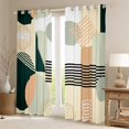 thumbnail image 2 of Homewish Minimalist Geometric Blackout Curtains Set of 2 (52x84 Each) for Teens Boys Girls,Abstract Stripes Window Curtains,Vintage Aesthetic Curtains and Drapes,Lightweight Room Decor, 2 of 6