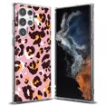 thumbnail image 1 of TalkingCase Slim Phone Case Compatible for Samsung Galaxy S22 Ultra 5G, Pink Leopard 2 Print, Thin Light, Flexible, Soft, USA, 1 of 6