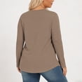 thumbnail image 4 of Mujeres de Manga Larga Tops Casual de Moda Gradiente Impresión Cuello Redondo Plegado Tamaño Superior para Uso Diario Y de Fiesta, 4 of 6