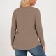 thumbnail image 4 of Mujeres de Manga Larga Tops Casual de Moda Gradiente Impresión Cuello Redondo Plegado Tamaño Superior para Uso Diario Y de Fiesta, 4 of 6