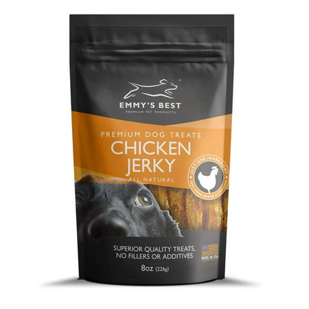 Emmy's Best #1 Premium Chicken Jerky Dog Treats Made in USA Only All Natural - No Fillers, Additives or (Best Way To Reheat Broasted Chicken)