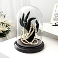 thumbnail image 2 of Plymor 5.5" x 8" Glass Display Dome Cloche (Black MDF Wood Base), 2 of 2