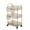 3-tier-L, variant on Clear Plastic Multifunctional Storage Trolley With Smooth Wheels Perfect For Skincare Products Homes Office