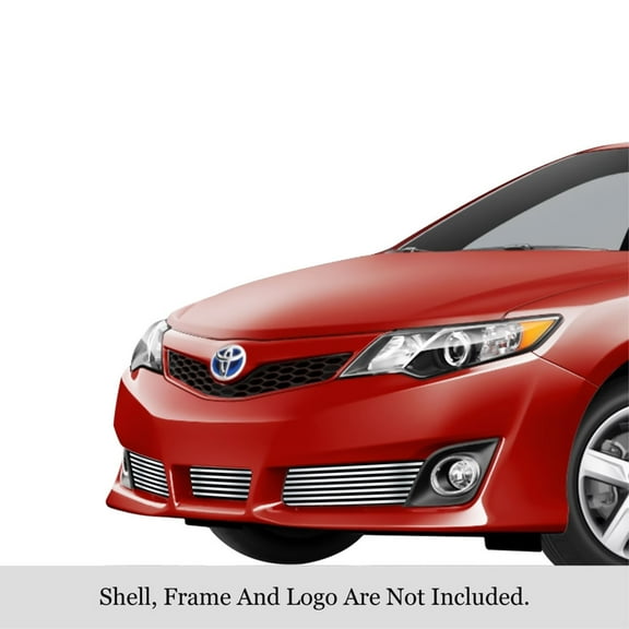 2012-2014 Toyota Camry Se 304 Stainless Steel Polished Finish 8X6 Horizontal Billet Stainless Steel Billet Grille